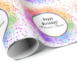 Papel De Presente Parabéns Felizes e Coloridos - HAMbyWG