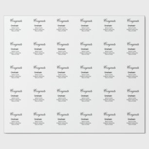 Papel De Presente Parabéns formatura nome universidade turma de