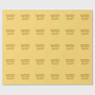 Papel De Presente Parabéns graduado adicione o nome da escola simple