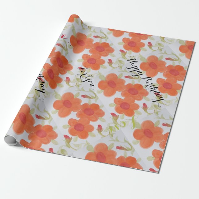 Papel De Presente Parabéns para o presente (Desenrolado)