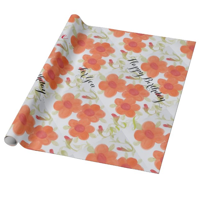Papel De Presente Parabéns para o presente (Desenrolado)