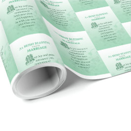 Papel De Presente Parabéns pela Bênção de Casamento Irlandês