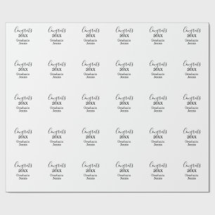 Papel De Presente Parabéns simples de formatura minimal adicionar tu