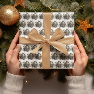 Papel De Presente Parakeet Lanternas Natal