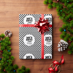 Papel De Presente Parceiro de vamos Feliz Aniversário do Duo