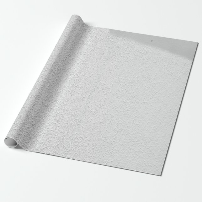 Papel De Presente Parede de betão branco (Desenrolado)