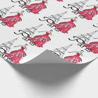 Papel De Presente Paris Fashion