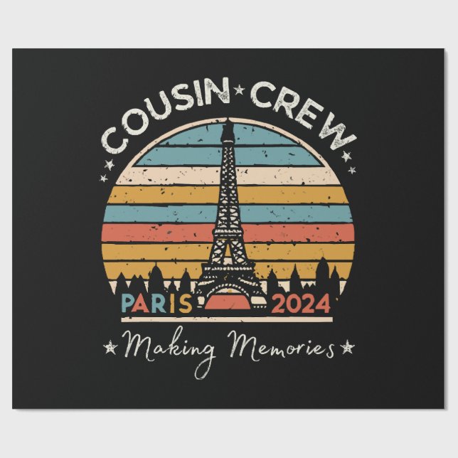 Papel De Presente Paris França Criando Memórias 2024 (Aberto)