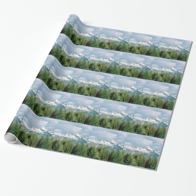 Papel De Presente Parque grande de Tetons (Desenrolado)