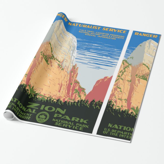 Papel De Presente Parque nacional de Zion (Desenrolado)
