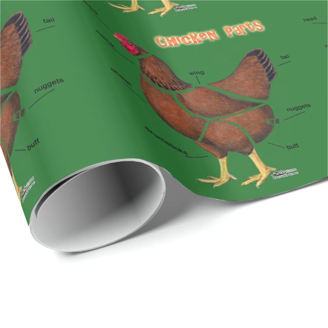Papel De Presente Partes de Frango (Ponta do rolo)