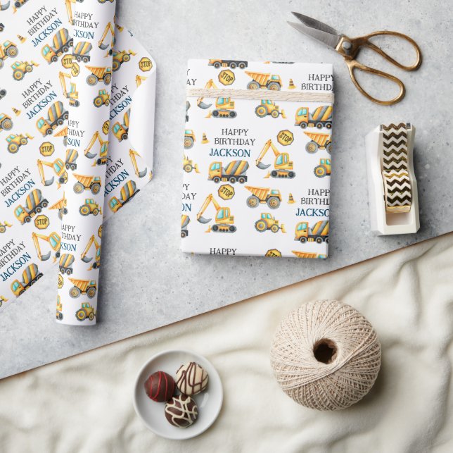 Papel De Presente Partido do Aniversário de criança de Caminhão de C (Artesanato)