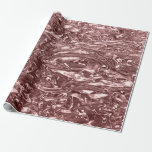 Papel De Presente Partido Glam chique metálico do cromo líquido<br><div class="desc">papel de envolvimento feito sob encomenda</div>