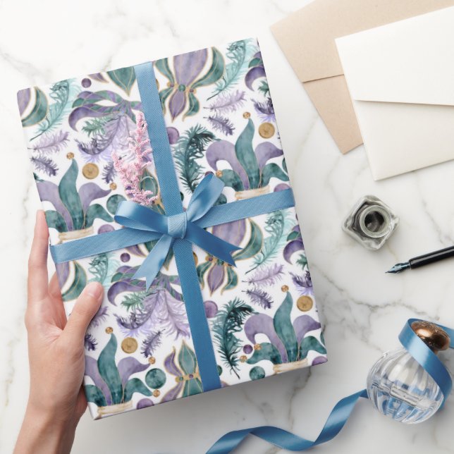 Papel De Presente Partido Mardi Gras (Presentear)