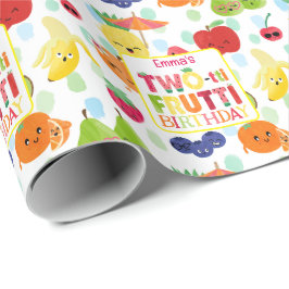 Papel De Presente Partido segundo aniversário de Duas Tti Frutti Cut