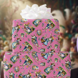 Papel De Presente Páscoa Coelho Ovos Floral Aquarela Rosa Vintage