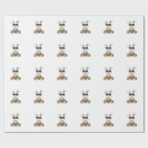 Papel De Presente Páscoa Meninos Meninas Crianças Bunny Coelho Pásco