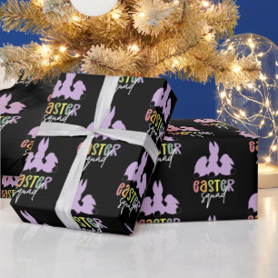 Papel De Presente Páscoa Squad Coelhinho De Caça De Ovo De Páscoa