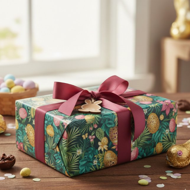 Papel De Presente Páscoa Tropical Sai da praia (Criador carregado)