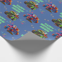 Passageiro de monstro 3D azul personalizado para r