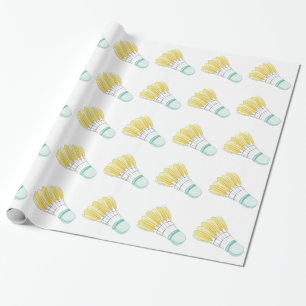 Papel De Presente Passarinho do Badminton