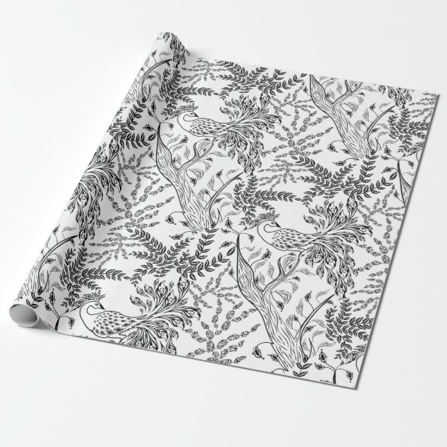 Papel De Presente Pássaro de fogo, pássaro (Desenrolado)