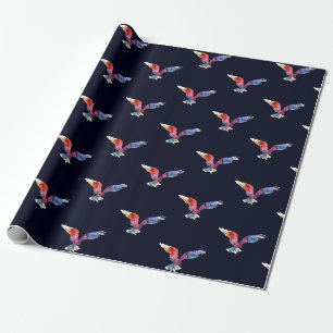 Papel De Presente Pássaro do animal do espírito de Eagle. Totem.