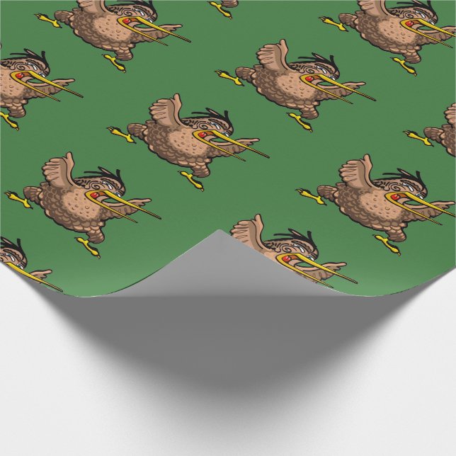 Papel De Presente Pássaro do quivi de Nova Zelândia dos desenhos (Ponta)