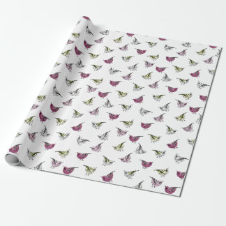 Papel De Presente Pássaros pequenos