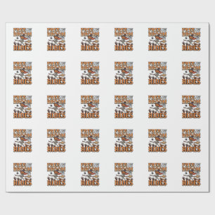 Papel De Presente Passeios de Vassoura Grátis Desenho de Bruxa de Ha