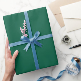 Papel De Presente pasta mockup verde-teal escuro acima de uma 