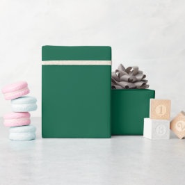 Papel De Presente pasta mockup verde-teal escuro acima de uma 