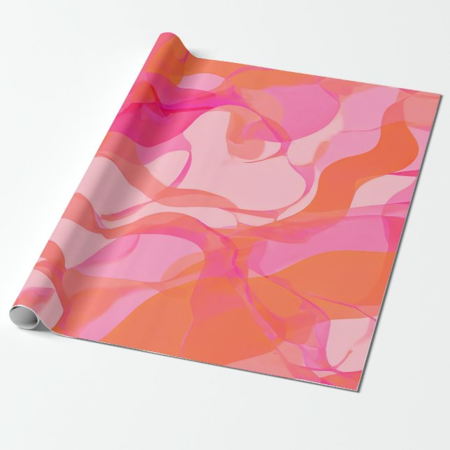 Papel De Presente Pastéis Sussuros: Desenhos Suaves Abstratos (Desenrolado)