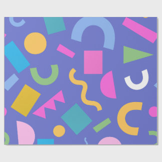 Papel De Presente Pastel Abstract Shapes Pattern Design
