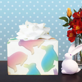 Papel De Presente Pastel Easter Bunnies