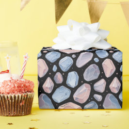 Papel De Presente Pastel Esoteric Moonstones Purple Magic