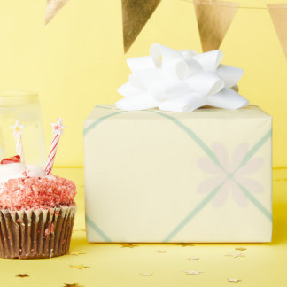 Papel De Presente Pastel Floral