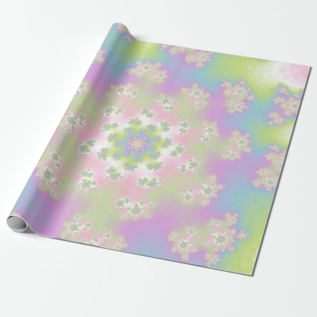 Papel De Presente Pastel Floral Sprinkles (Desenrolado)