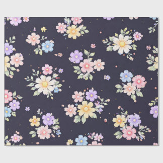 Papel De Presente Pastel Floral Wrapping Paper | Vintage Cottagecore