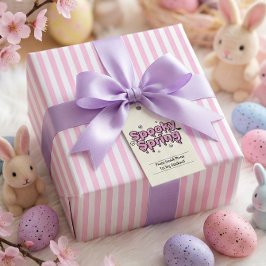 Papel De Presente Pastel Goth Easter Pink Striped Alternative