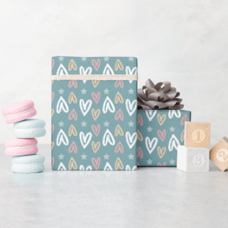 Papel De Presente Pastel Hearts