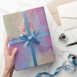 Papel De Presente Pastel Patchwork Abstrato Dreamy Design