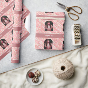 PAPEL DE PRESENTE PASTEL PINK PERSONALIZADO HALLOWEEN BOO 