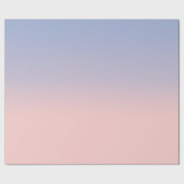 Papel De Presente Pastel Rosa e Sky Blue ombre