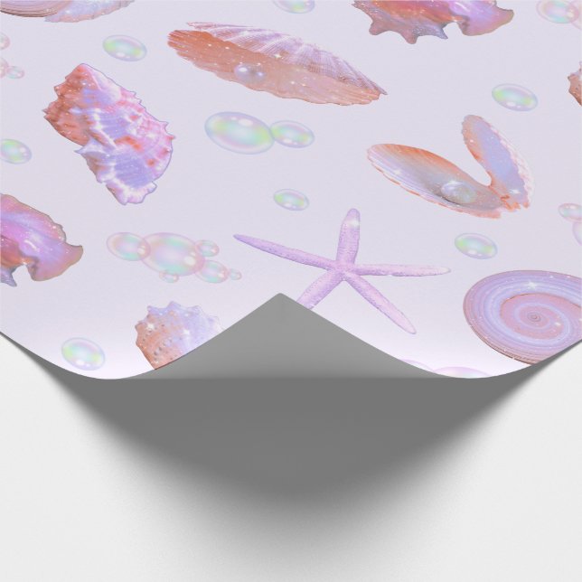 Papel De Presente Pastel Seashell & Pearl Ocean Pattern Gift Wrap (Ponta)