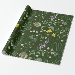 Papel De Presente Pastel selvagem misturado em verde