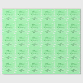 Papel De Presente Pastel verde aquarela feliz natal moderno