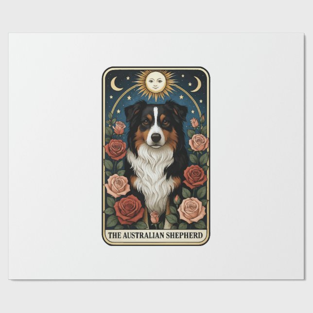 Papel De Presente Pastor Australiano (Aberto)