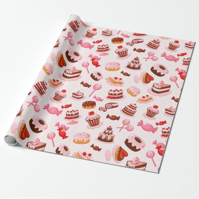 Papel De Presente Pastries (Desenrolado)