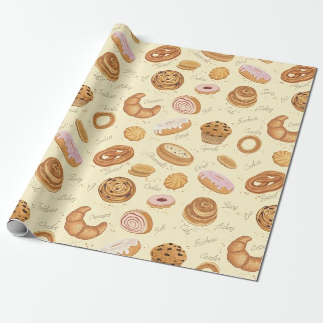 Papel De Presente Pastries (Desenrolado)